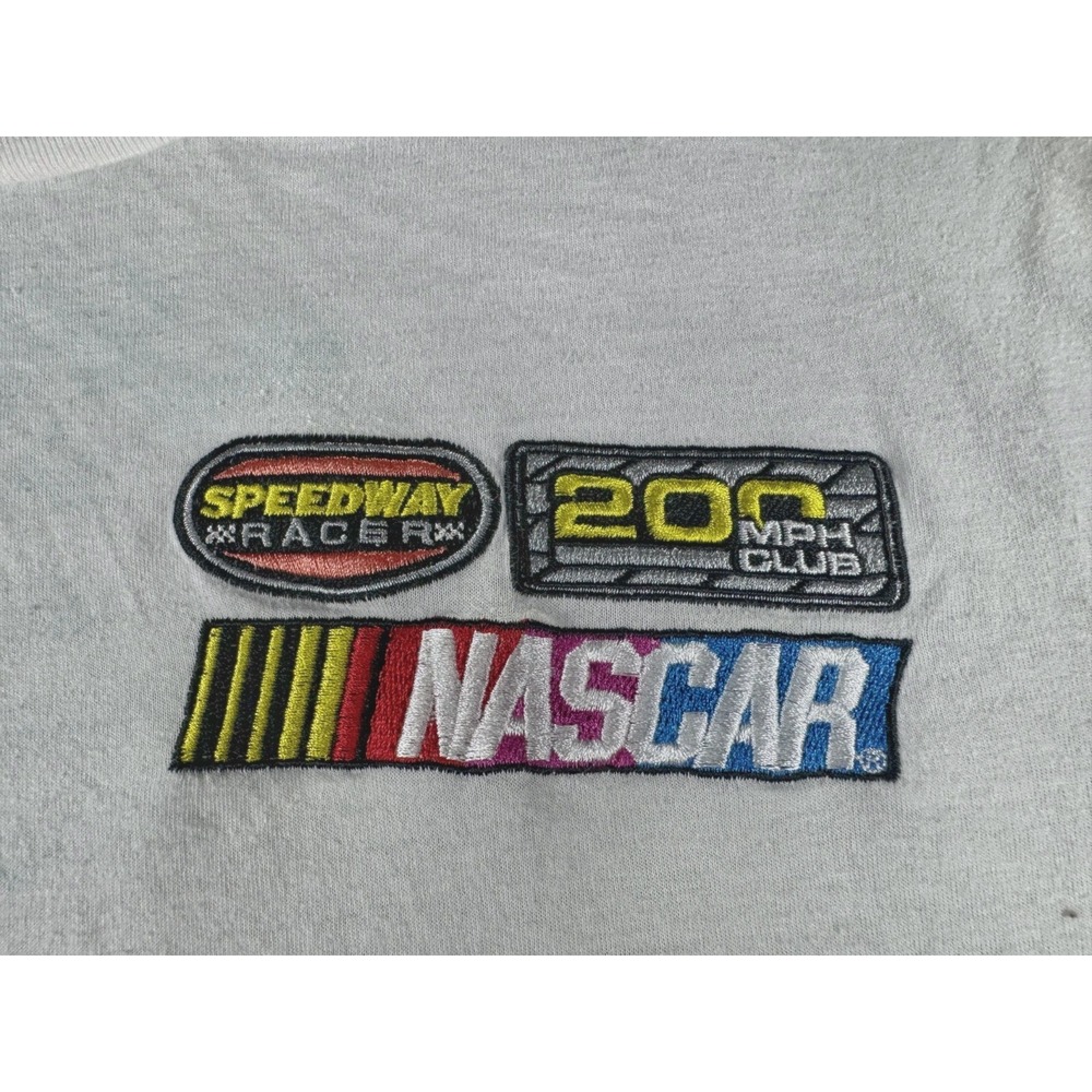 NASCAR #94 Racing T Shirt Mens L White Graphic Short Sleeve Speedway Embroidered - Picture 2 of 10